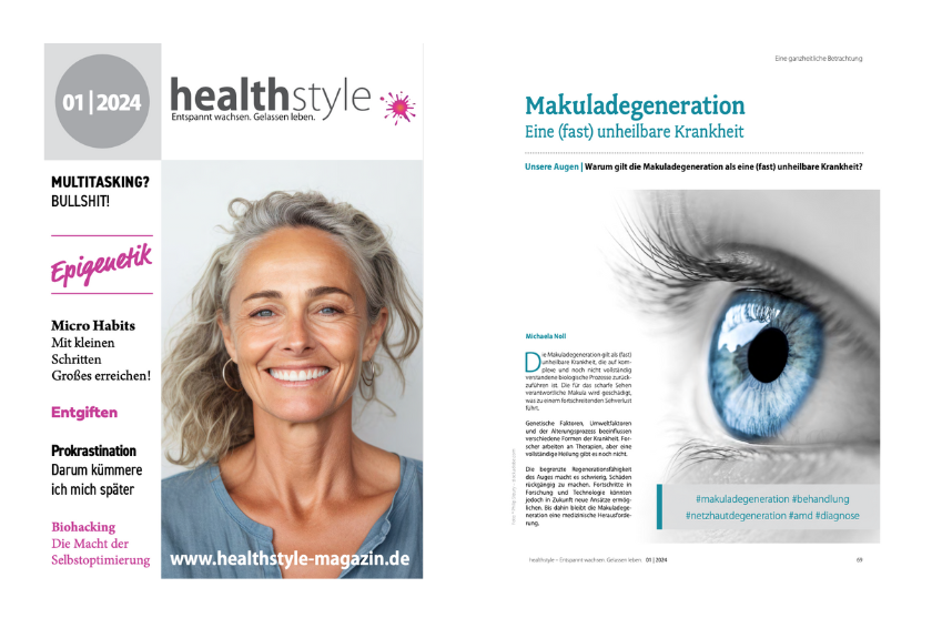 Makuladegeneration - Eine (fast) unheilbare Krankheit - Healthstyle - 01 2024
