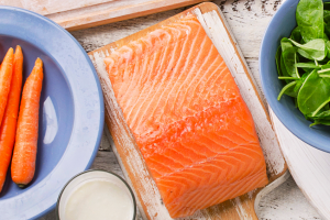 Nutrition for Macular Degeneration (AMD) with salmon (Shutterstock)